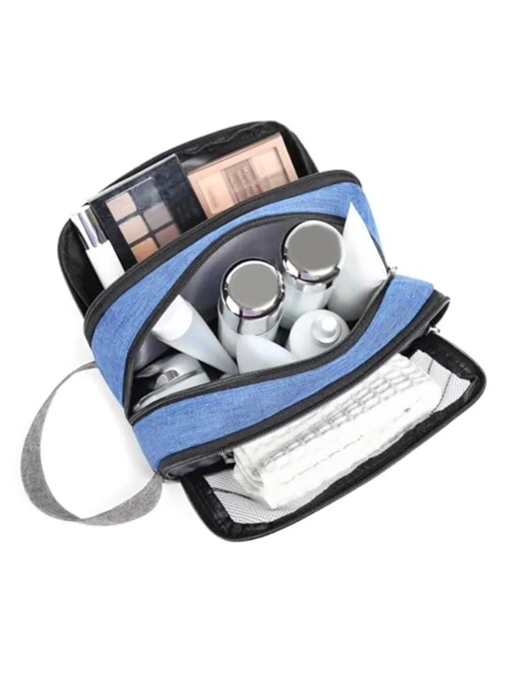 Men's Travel Toiletry Bag Small Dopp Kit Shaving Organizer Gym Camping Blue